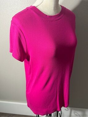 a new day Hot Pink Short Sleeve Crewneck Tee